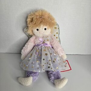 Douglas Cuddle Toys Starburst Flower Fairy With Wings Plush Stuffed Doll NWT New